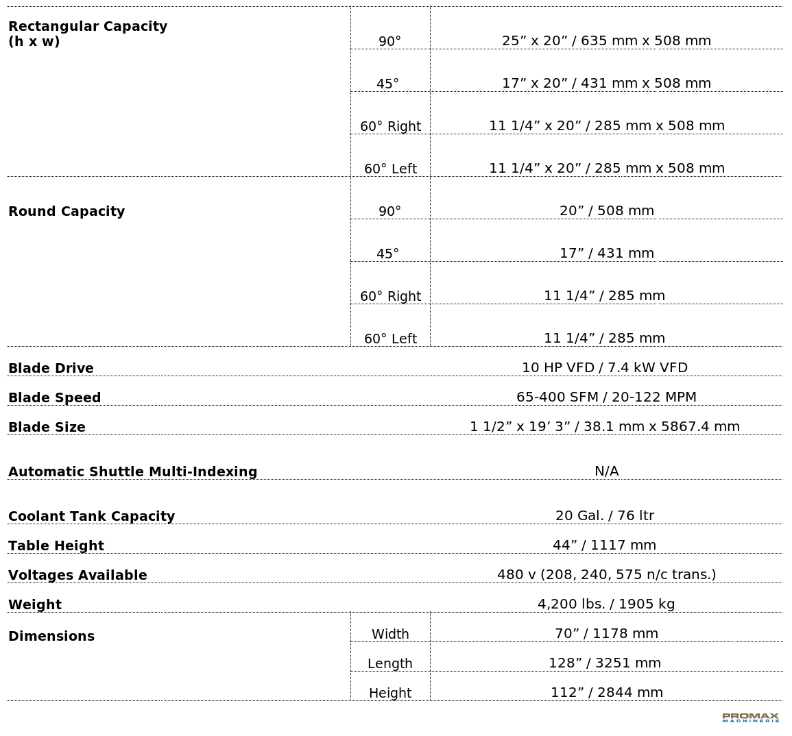 V-20 Technical Specification